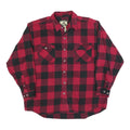 FIELD & STREAM Mens Red & Black Check Lumberjack Shirt XL Cotton Blend Casual