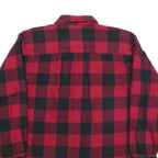 FIELD & STREAM Mens Red & Black Check Lumberjack Shirt XL Cotton Blend Casual