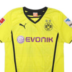 PUMA Mens Yellow Borussia Dortmund Aubameyang Football Shirt S Short Sleeve