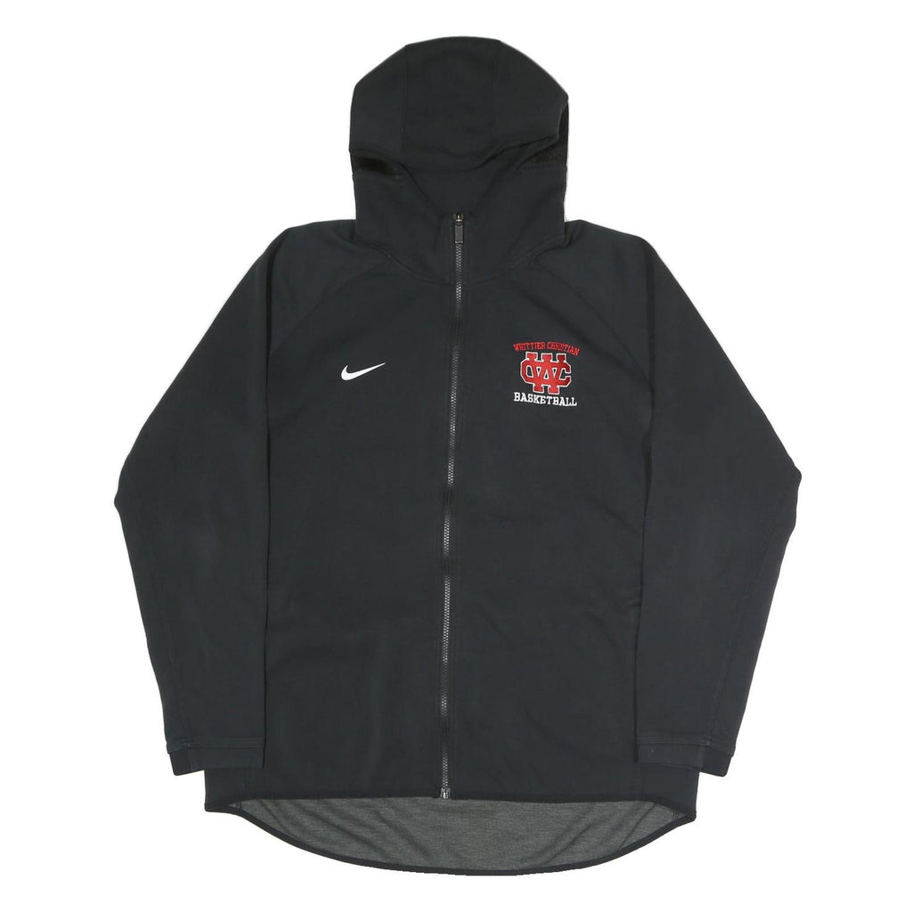 NIKE Mens Black Whittier Christian Basketball Full Zip Hoodie XL Sportswear