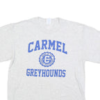 PORT & COMPANY Mens Grey Carmel Greyhounds Graphic T-Shirt M Short Sleeve Crew