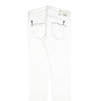 DIESEL Womens White Slim Skinny Denim Jeans Cotton Blend W27 L34 Zip Pocket