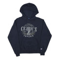 CHAMPION Mens Navy Blue Cedric's Tavern Printed Pullover Hoodie S Cotton Blend