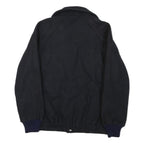 WEINSTOCKS Mens Black Cotton Blend Bomber Jacket S Woven Zip Up Casual