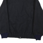 WEINSTOCKS Mens Black Cotton Blend Bomber Jacket S Woven Zip Up Casual