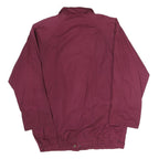 CURRENT SEEN Womens Maroon Jacket M Cotton Blend Zip Plain Casual Lightweight