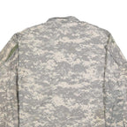 TRU-SPEC Mens Grey Camouflage Button Jacket XL Cotton Blend Military Combat