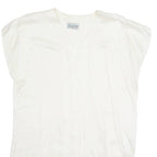 INSPIRATION Womens Top Cream V-Neck Sleeveless Suede M
