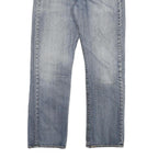 LEVI'S 501 Mens Jeans Blue Regular Straight Denim Medium W34 L32 Classic Button