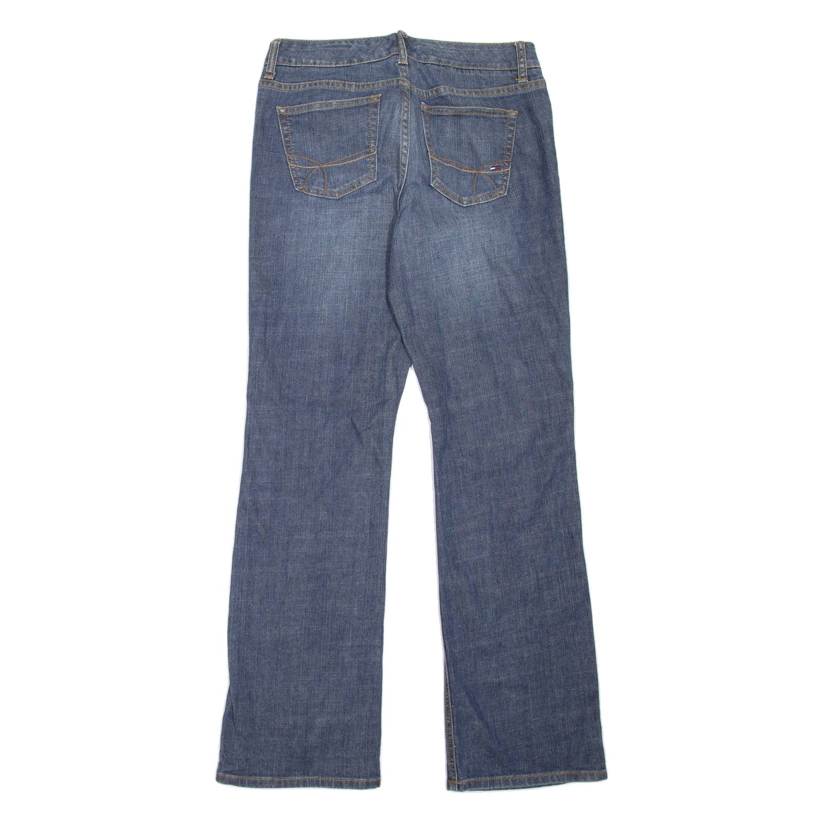 TOMMY HILFIGER Womens Jeans Blue Regular Bootcut Stone Wash W30 L33