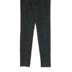 LEVI'S Womens Black Slim Slim Fit Skinny Trousers W26 L29 Cotton Blend Zip