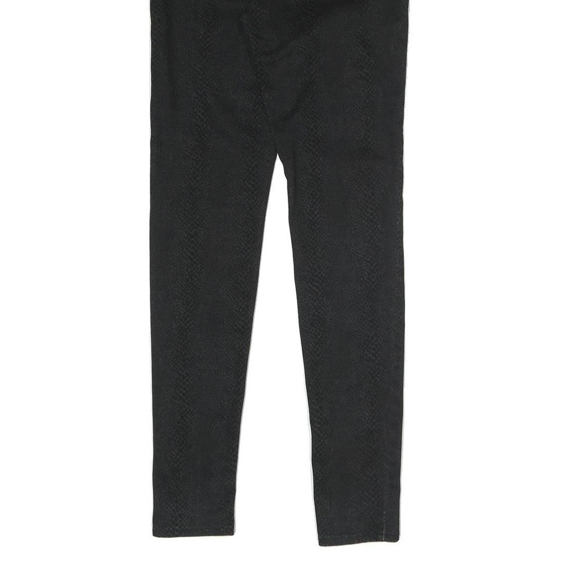 LEVI'S Womens Black Slim Slim Fit Skinny Trousers W26 L29 Cotton Blend Zip