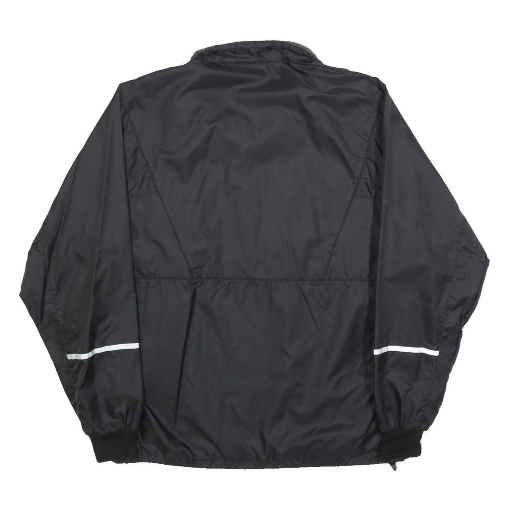 NEWLINE Mens Black Sports Jacket L Polyester Blend Plain Zip Athletic Outdoor