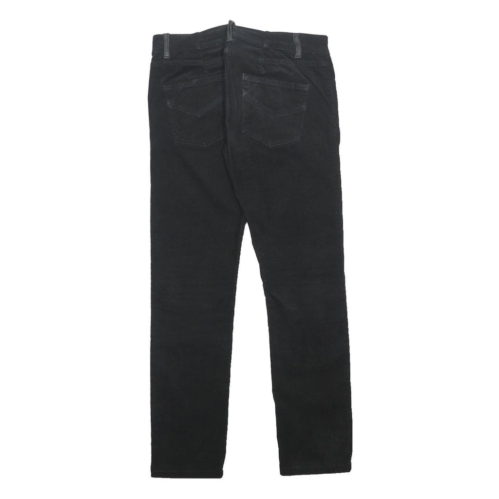 ZADIG & VOLTAIRE Womens Black Cotton Blend Regular Skinny Trousers W28 L27 Peace