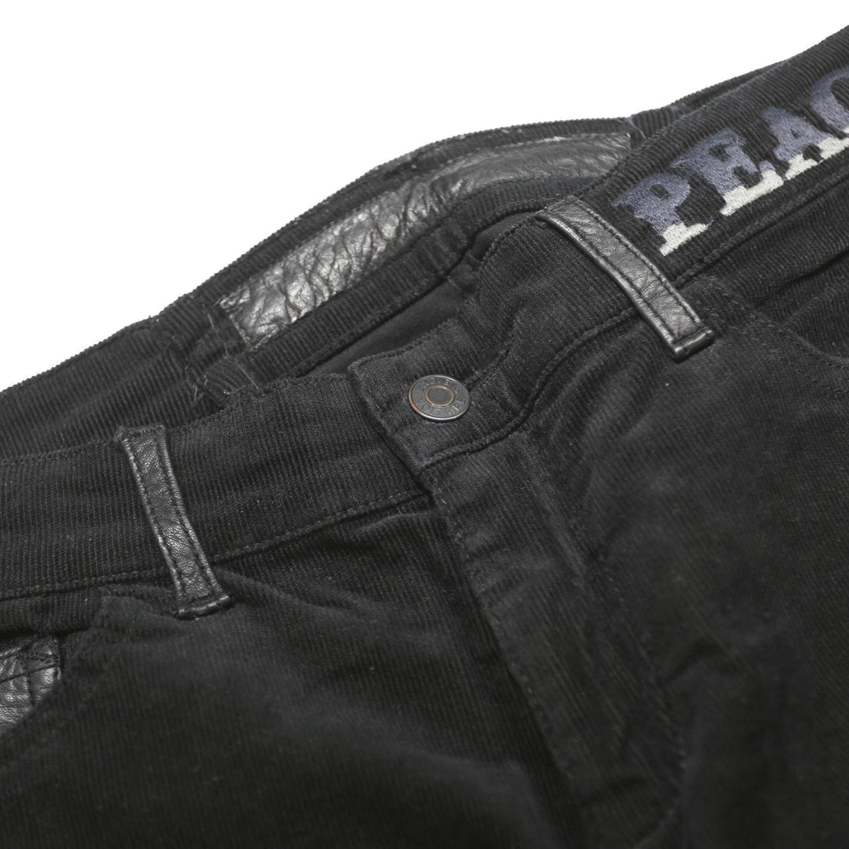 ZADIG & VOLTAIRE Womens Black Cotton Blend Regular Skinny Trousers W28 L27 Peace