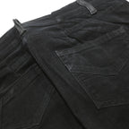 ZADIG & VOLTAIRE Womens Black Cotton Blend Regular Skinny Trousers W28 L27 Peace