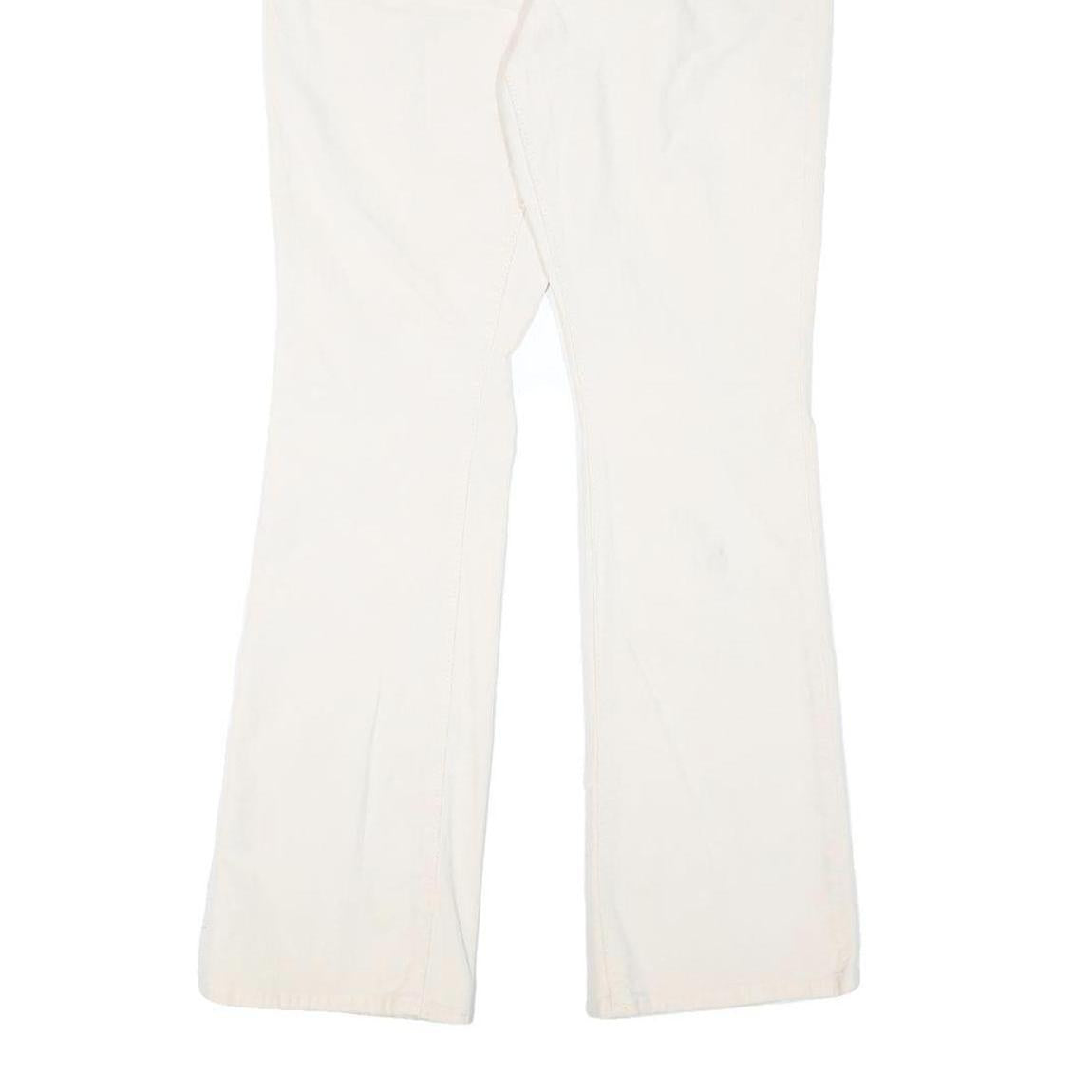 LEVI'S Womens Cotton Blend White Regular Tapered Trousers W32 L30 Classic Fit