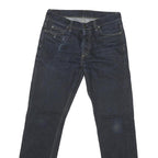 CARHARTT Mens Jeans Blue Regular Straight Denim W30 L30 Button Closure