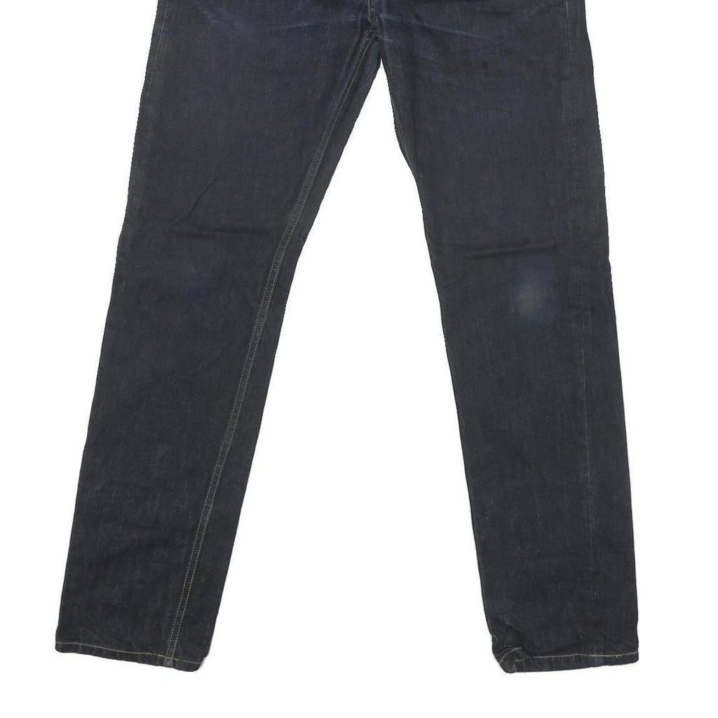 CARHARTT Mens Jeans Blue Regular Straight Denim W30 L30 Button Closure