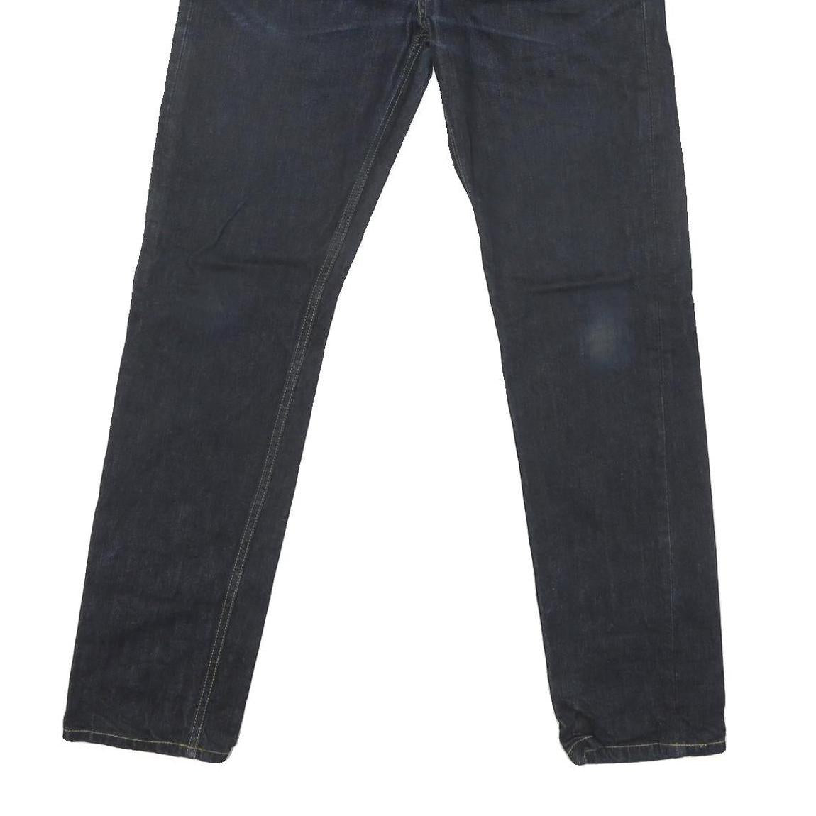 CARHARTT Mens Jeans Blue Regular Straight Denim W30 L30 Button Closure