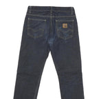 CARHARTT Mens Jeans Blue Regular Straight Denim W30 L30 Button Closure