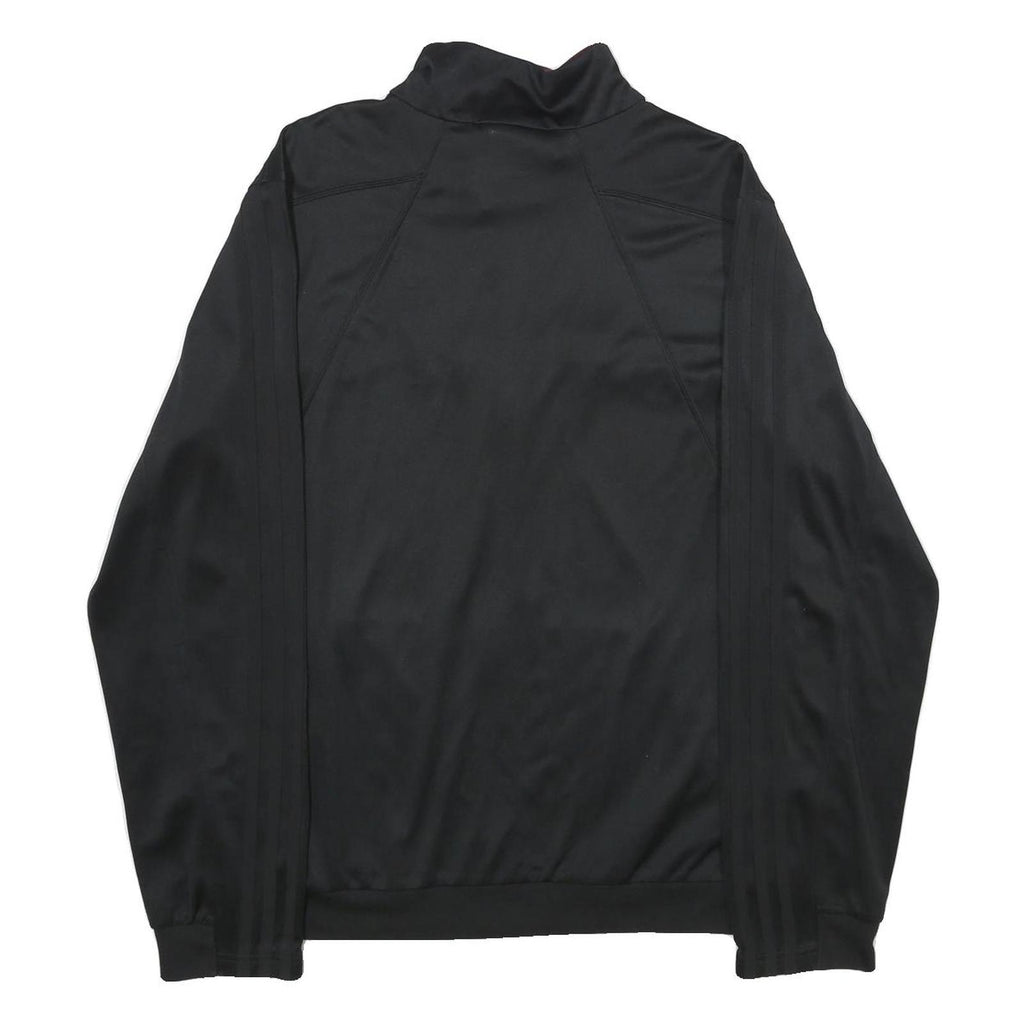 ADIDAS Mens Black & Burgundy Track Jacket M Polyester Zip Sportswear