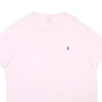 POLO RALPH LAUREN Mens Pink Cotton Blend T-Shirt XL Short Sleeve Crew Neck