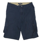 TOMMY HILFIGER Mens Navy Cargo Shorts M W32 Cotton Blend Casual Comfort