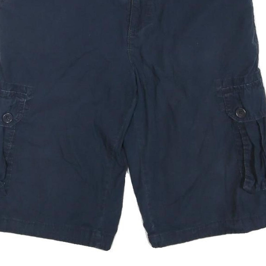 TOMMY HILFIGER Mens Navy Cargo Shorts M W32 Cotton Blend Casual Comfort