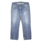 LEVI'S 514 Mens Jeans Blue Slim Straight Denim Medium W36 L30 Classic Cotton Zip