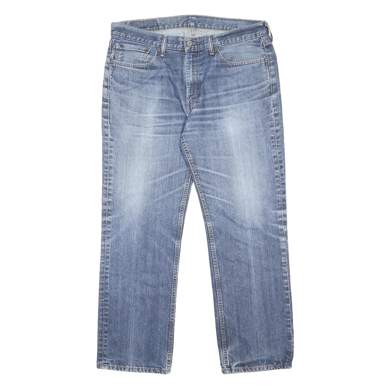 LEVI'S 514 Mens Jeans Blue Slim Straight Denim Medium W36 L30 Classic Cotton Zip