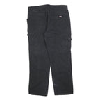 DICKIES Mens Jeans Black Regular Straight Denim W38 L32 Workwear Casual