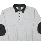 SCANDIA WOODS Mens Grey & Black Collar L Cotton Blend Sweatshirt Pullover