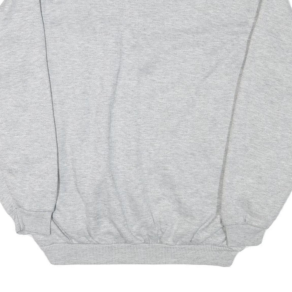 SCANDIA WOODS Mens Grey & Black Collar L Cotton Blend Sweatshirt Pullover