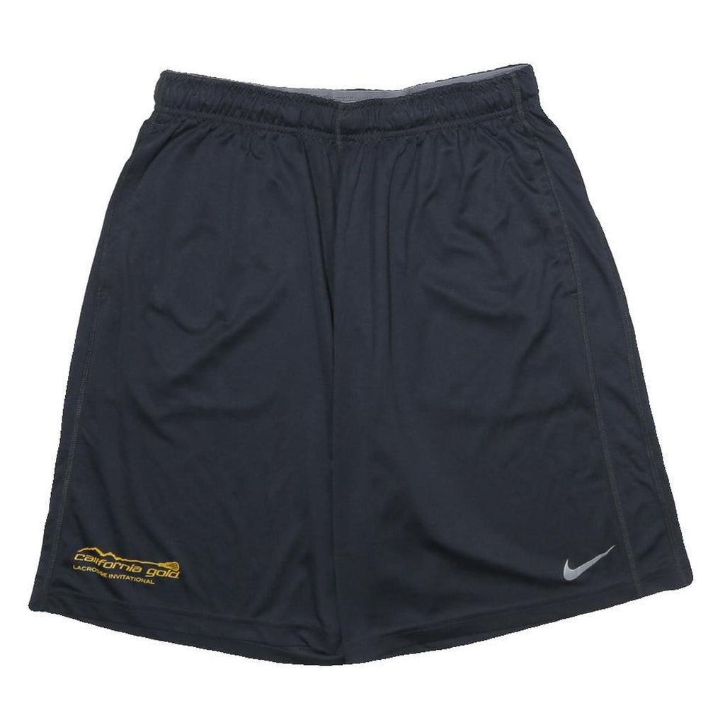 NIKE Mens Black Casual Shorts California Gold Print L W30 Lightweight