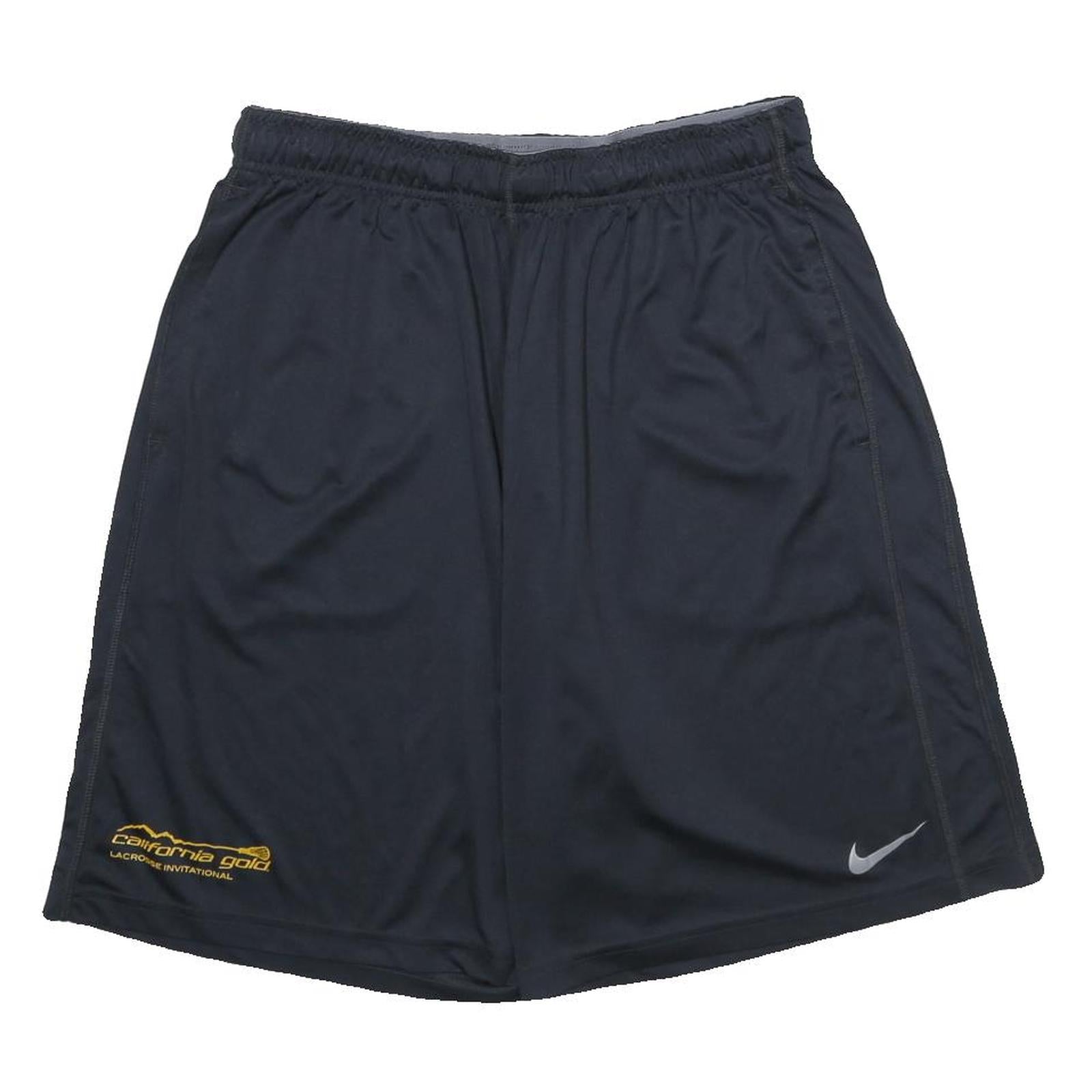 NIKE Mens Black Casual Shorts California Gold Print L W30 Lightweight