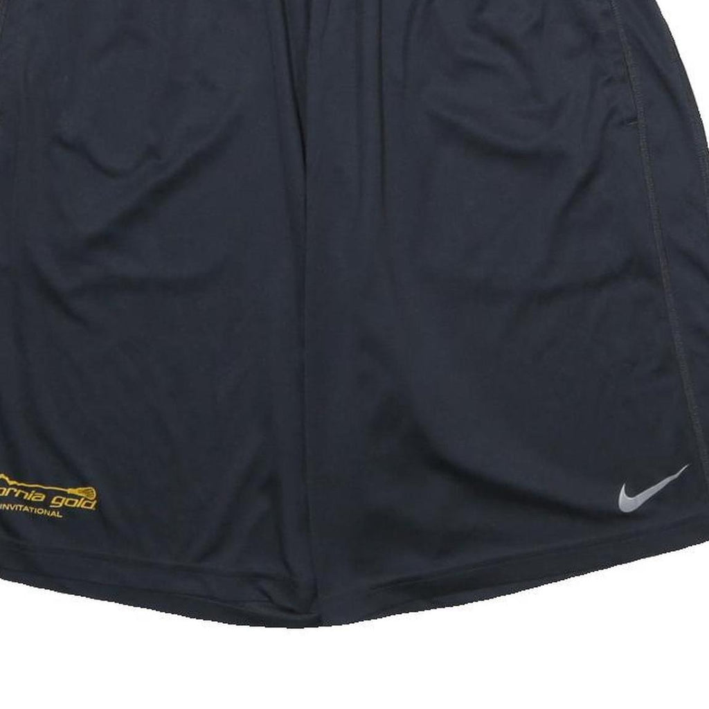 NIKE Mens Black Casual Shorts California Gold Print L W30 Lightweight