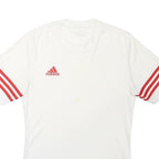 ADIDAS Mens White & Red Classic T-Shirt S Short Sleeve Crew Neck Sportswear