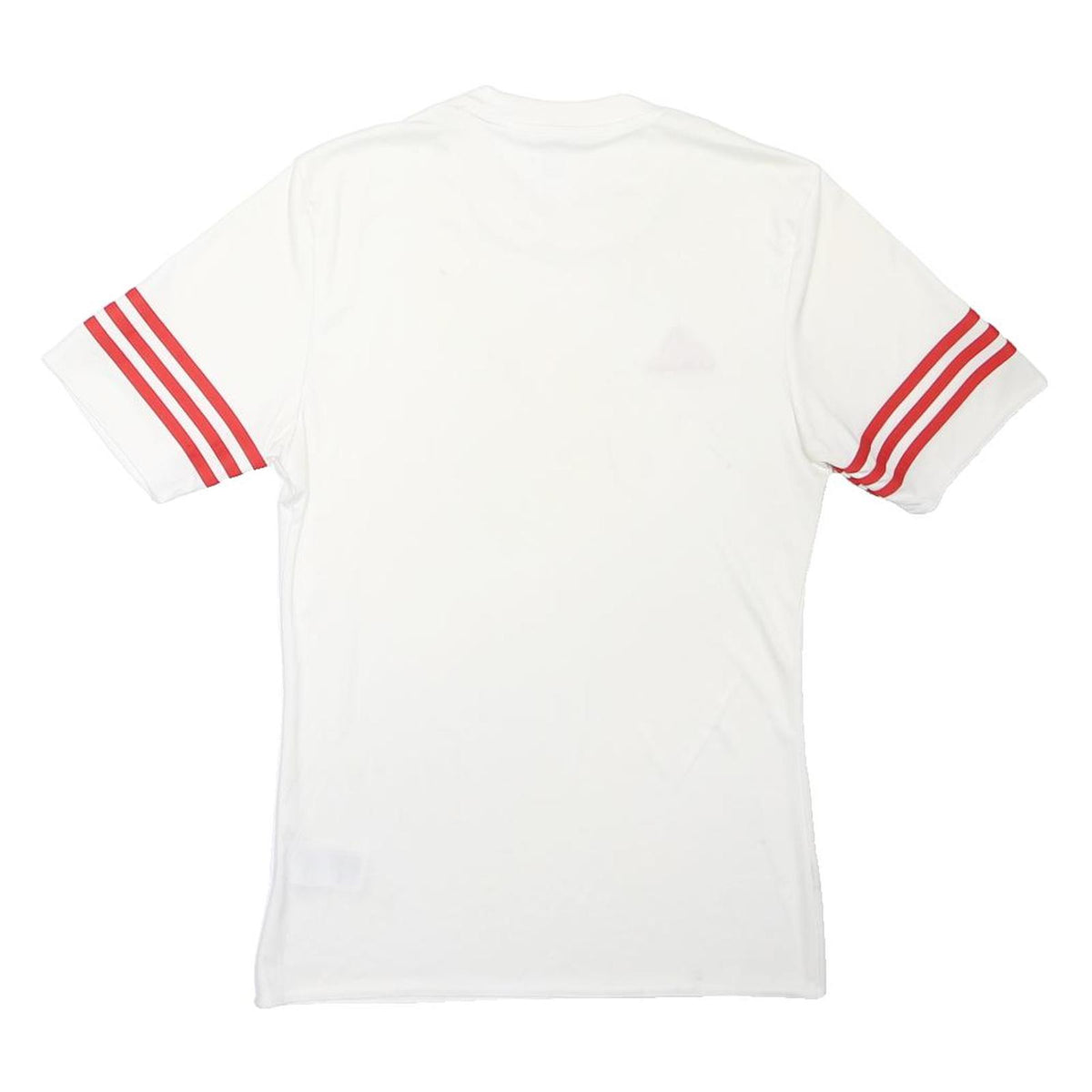 ADIDAS Mens White & Red Classic T-Shirt S Short Sleeve Crew Neck Sportswear