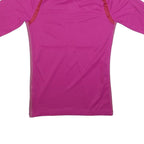 NIKE Mens Pink Referee Swiss Unihockey Short Sleeve Polo Shirt S Official