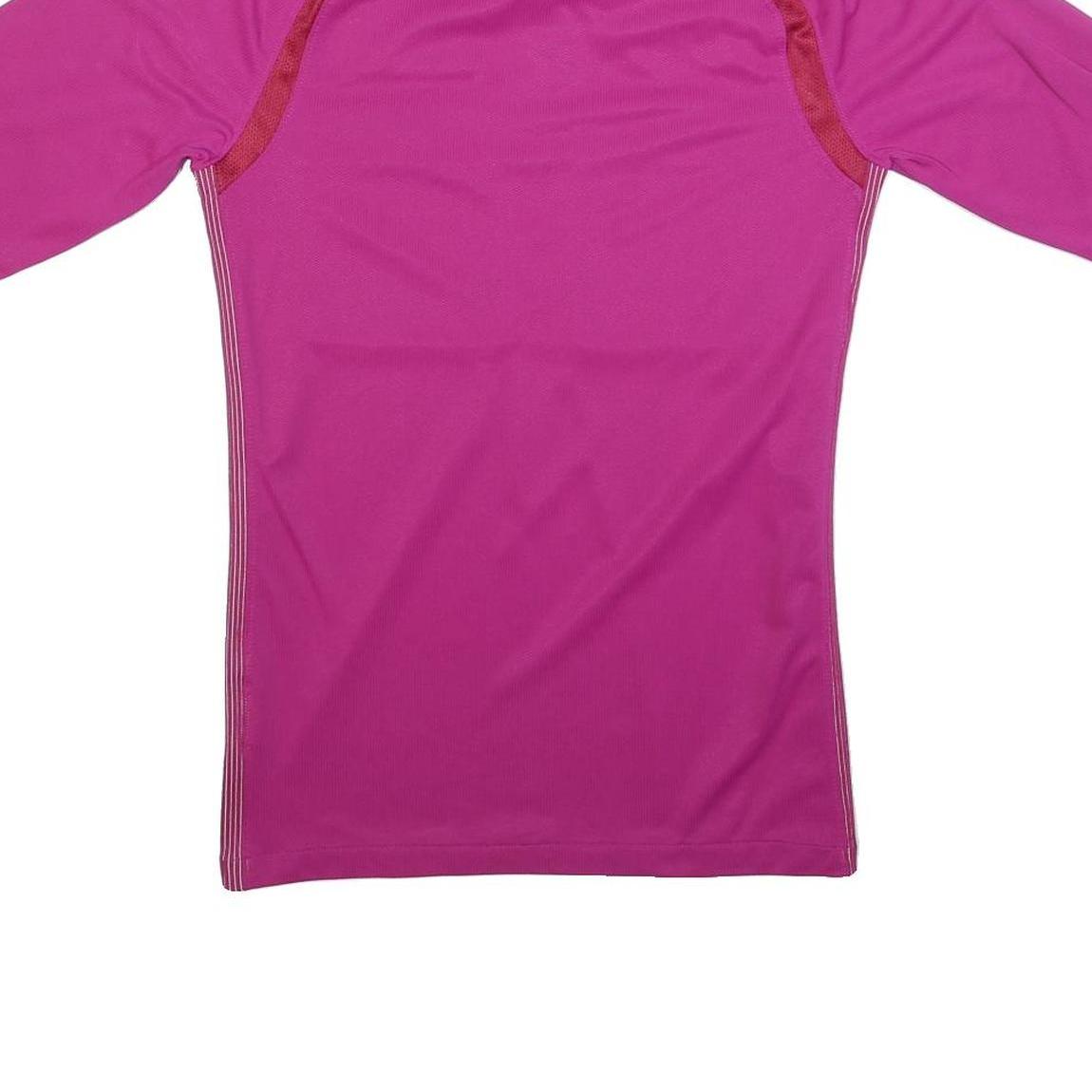 NIKE Mens Pink Referee Swiss Unihockey Short Sleeve Polo Shirt S Official