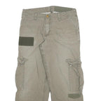CARHARTT Womens Cotton Blend Beige Relaxed Wide-Leg Trousers W29 L25 Cargo