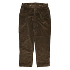 JOS A BANK Mens Cotton Blend Brown Regular Straight Trousers W38 L32 Casual