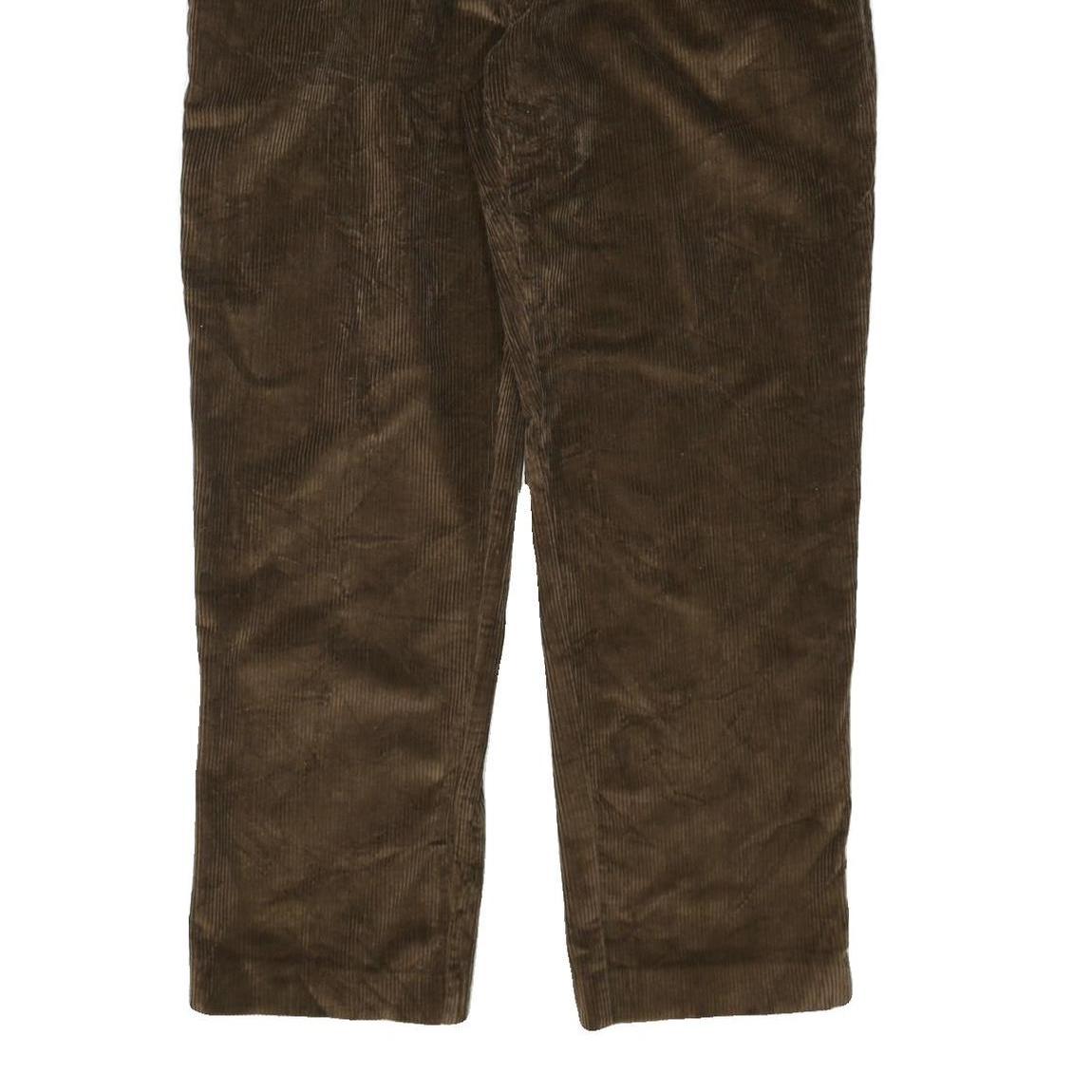 JOS A BANK Mens Cotton Blend Brown Regular Straight Trousers W38 L32 Casual