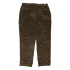 JOS A BANK Mens Cotton Blend Brown Regular Straight Trousers W38 L32 Casual