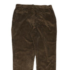 JOS A BANK Mens Cotton Blend Brown Regular Straight Trousers W38 L32 Casual