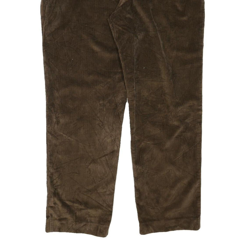 JOS A BANK Mens Cotton Blend Brown Regular Straight Trousers W38 L32 Casual