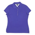TOMMY HILFIGER Womens Blue Polo Shirt Short Sleeve XL Cotton Blend Casual