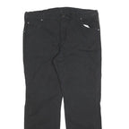 DICKIES Mens Black Relaxed Straight Denim W38 L32 Workwear Zip Fly Cotton Blend