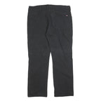 DICKIES Mens Black Relaxed Straight Denim W38 L32 Workwear Zip Fly Cotton Blend